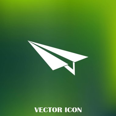 Uçak simge vektör, katı logo illüstrasyon, sembol