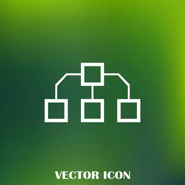 Gráfico Fluxo Icon Vector —  Vetores de Stock