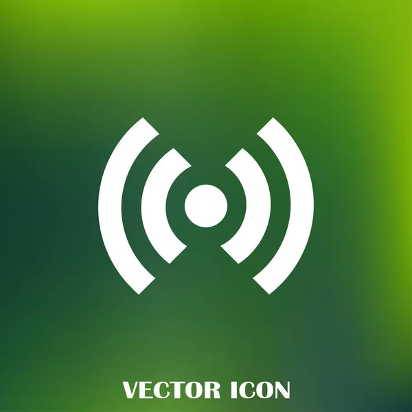Wifi Icon Vektor Drahtloses Internet Zeichen Flacher Stil Für Grafik — Stockvektor