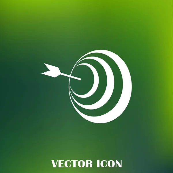 Значок Цели Векторная Иллюстрация Веб Дизайна — стоковый вектор