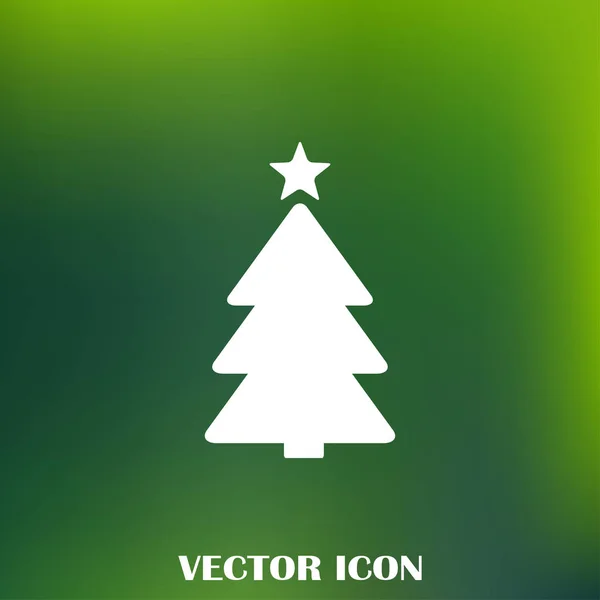 Vector Simple Árbol Navidad Tarjeta Año Nuevo Original — Vector de stock