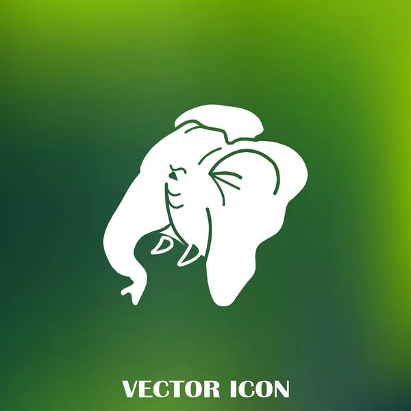 Icône Web Vectoriel Éléphant — Image vectorielle