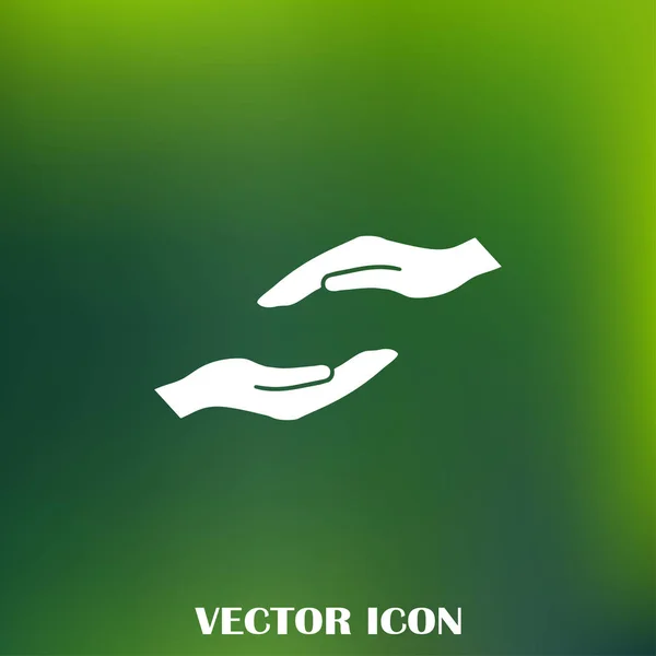 Hände Symbol Vektor Flaches Design Bestes Vektor Symbol — Stockvektor