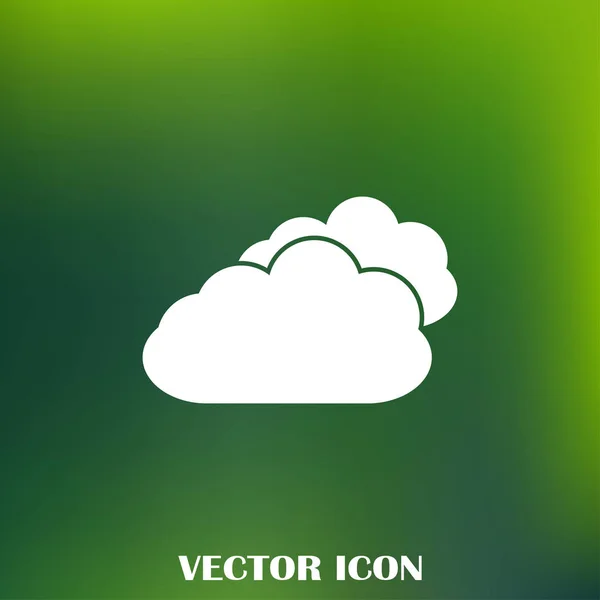 Vector Plano Dos Nubes Icono Eps10 — Vector de stock