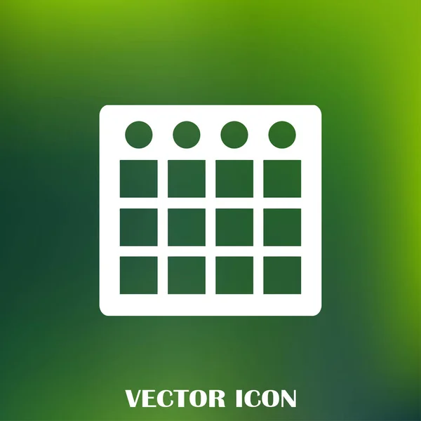 Calendar Isolated Flat Web Mobile Icon — Stock Vector