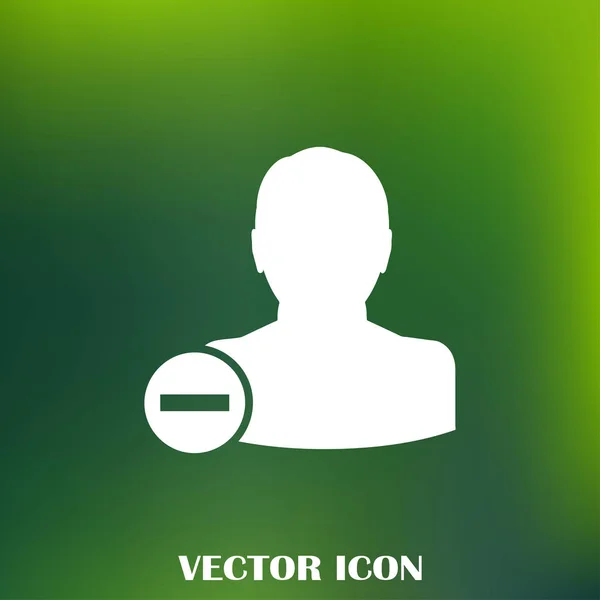 Supprimer Icône Compte Utilisateur — Image vectorielle