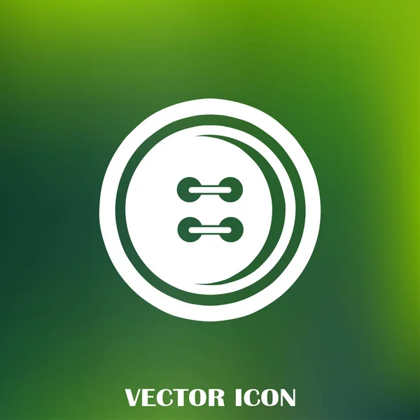 Botón Costura Icono Web — Vector de stock