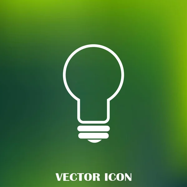 Icono Lámpara Vector Plano — Vector de stock