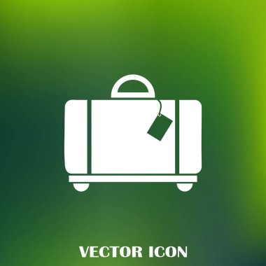 Bagaj vektör web simgesi.