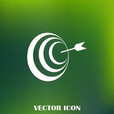 Hedef simgesi, web tasarımı için vektör çizim