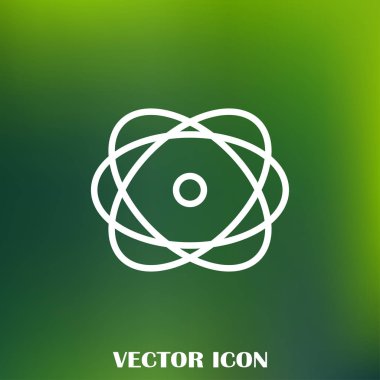 Atom vektör web simgesi