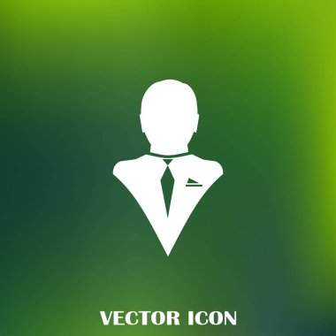 İşadamı vektör web simgesi