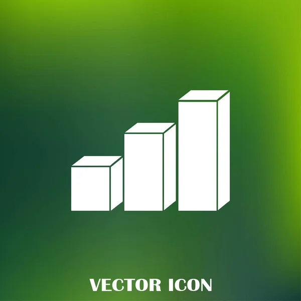 Grafisk Icon Trendy Flat Stil Diagramstangsymbol Nettstedets Design Logo App – stockvektor