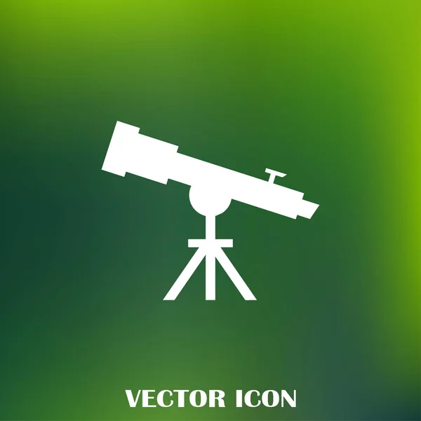 Ícone Vetor Web Telescópio — Vetor de Stock