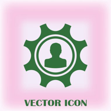 antika arka plan vektör sanat ile dişli simgesini