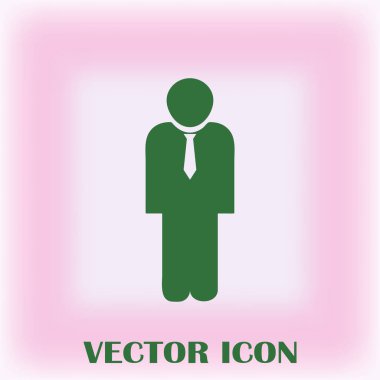 İşadamı vektör web simgesi