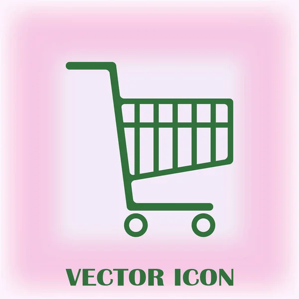 Ícone Cesta Compras Ilustração Vetorial — Vetor de Stock