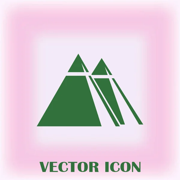 Ícone Web Vector Pirâmide — Vetor de Stock