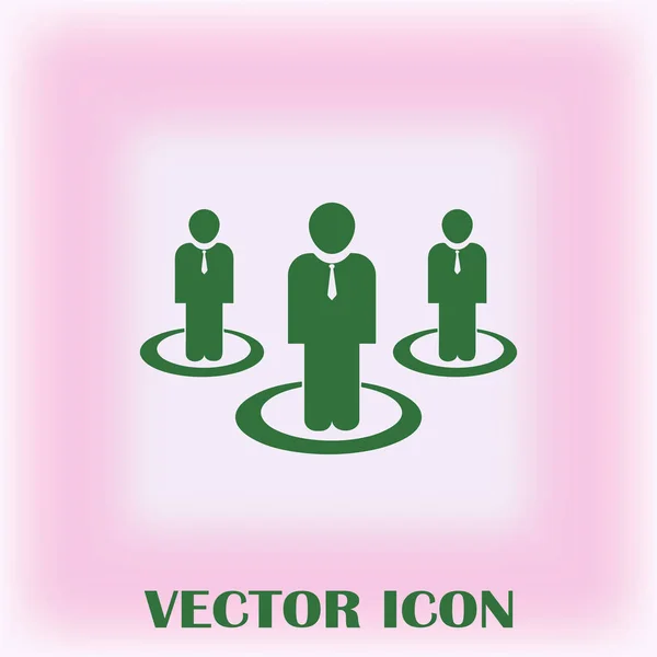 Grupo Personas Vector Icono — Archivo Imágenes Vectoriales