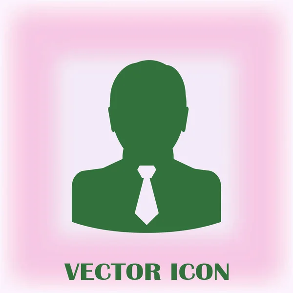 Businessman Vector Web Icon — Stock Vector