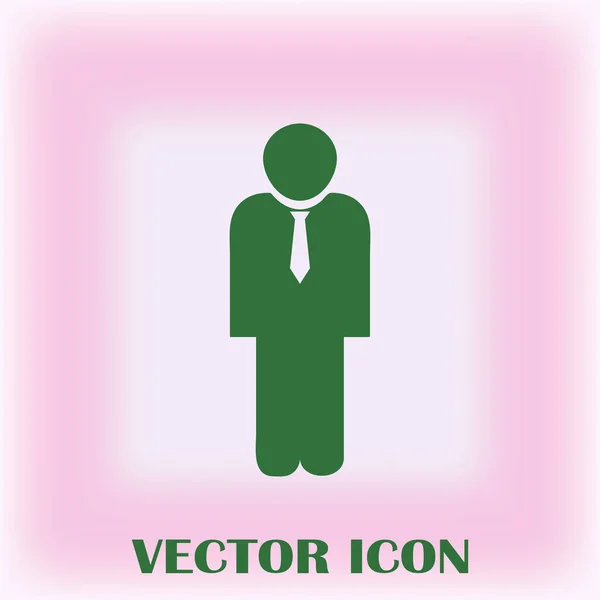 Icône Web Vectoriel Homme Affaires — Image vectorielle