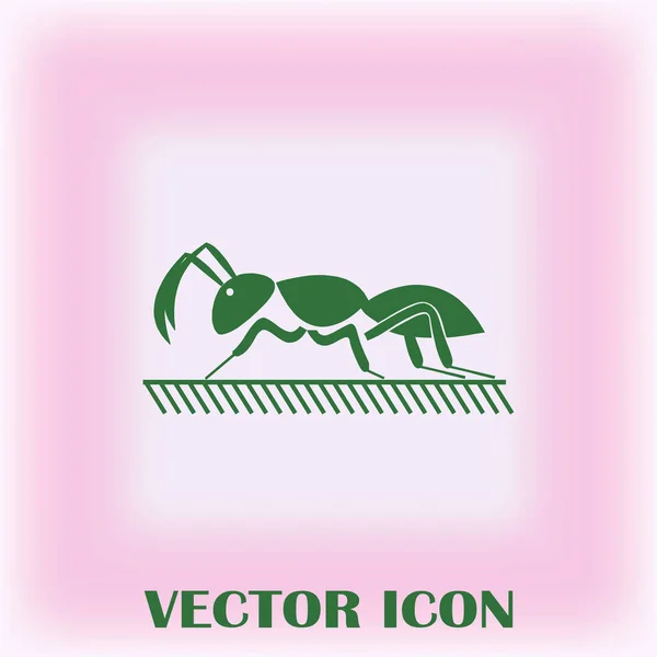 Icono Hormiga Signo Insecto — Archivo Imágenes Vectoriales