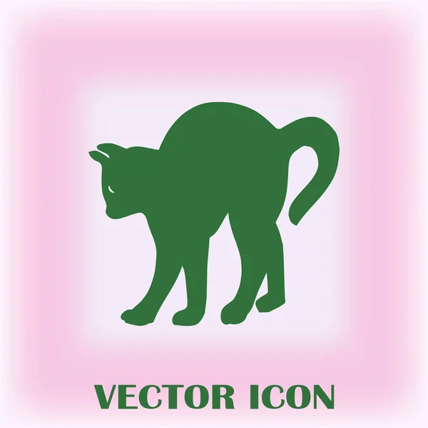 Siluett Katt Vektorillustration — Stock vektor