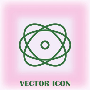 Atom vektör web simgesi