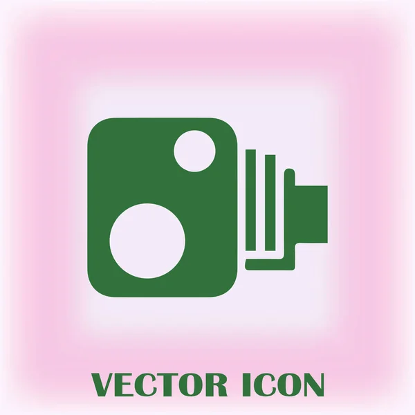 Videokamera Vektorsymbol — Stockvektor