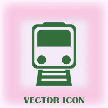 Buharlı lokomotif. Eski demiryolu web simgesi