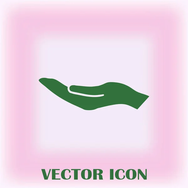 Manos Icono Vector Diseño Plano Mejor Icono Vector — Vector de stock