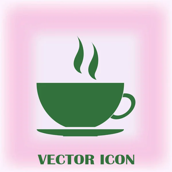 Copo Café Vetor Ícone — Vetor de Stock