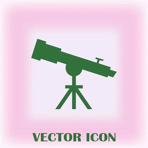 Telescope Web Vector Icon — Stock Vector