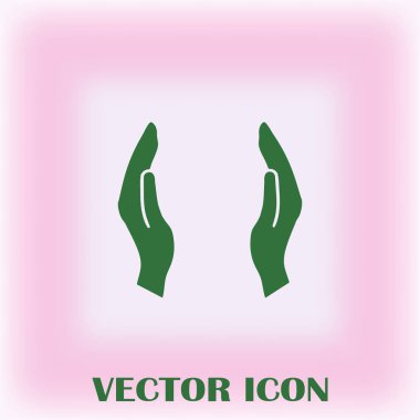 eller simge vektör, düz tasarım en iyi vektör simgesi