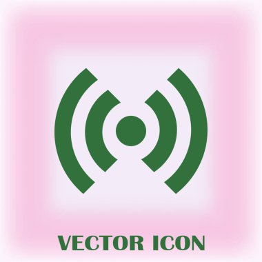 WiFi simge vektör, kablosuz Internet işareti, düz stil grafik ve web tasarımı için