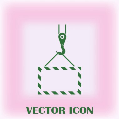 ekibimizi vinç kanca, kaldırma çalışmaları, tesisat işleri, Bina, tamamen düzenlenebilir vektör görüntü