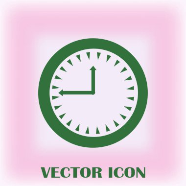 Saat, saat vektör simgesi