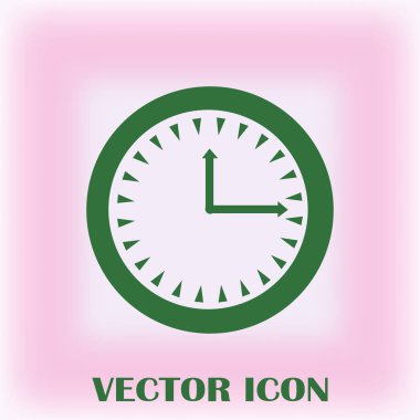 Saat, saat vektör simgesi