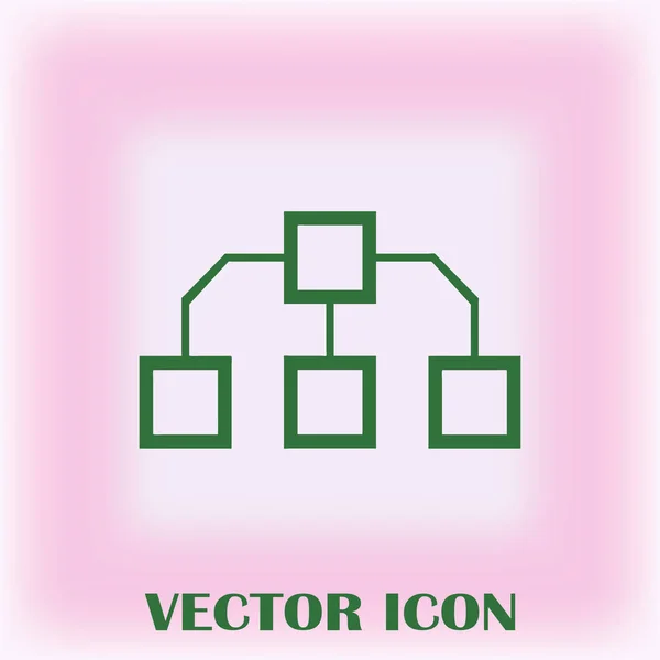 Flow Chart Icon Vector — Stock Vector