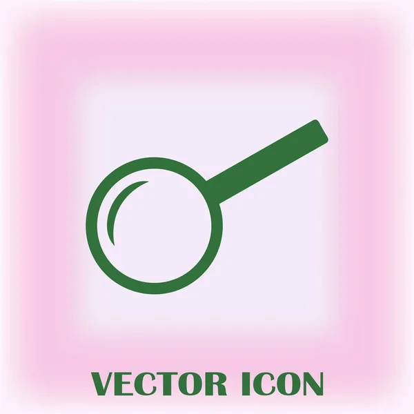 Verre Grossissant Cherche Icône Illustration Vectorielle — Image vectorielle