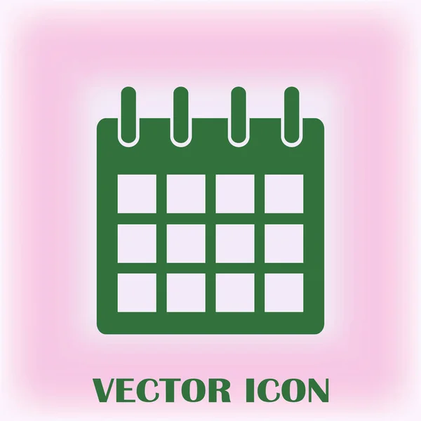 Kalender Isoliert Flache Web Handy Symbol — Stockvektor
