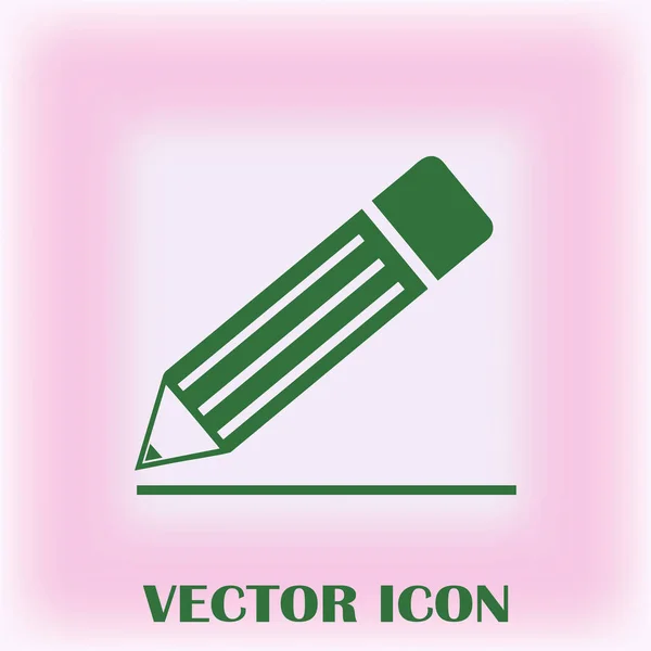 Icono de lápiz, ilustración vectorial — Vector de stock