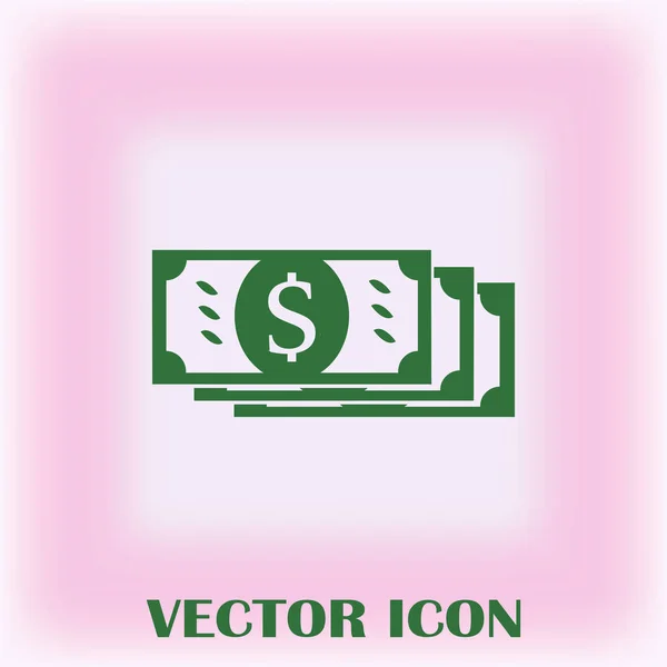 Vector money flat Icon — Stock Vector
