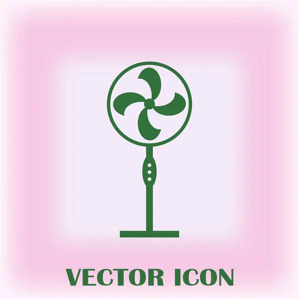 Icono de ventilación. Ventilador de aire o símbolo del ventilador. Ilustración vectorial — Vector de stock