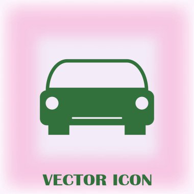 Araba simge vektör. Vektör çizim.