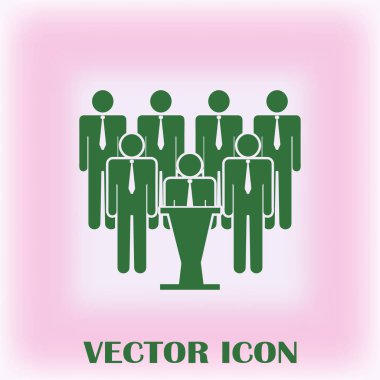 Grup insanlar vektör simgesi