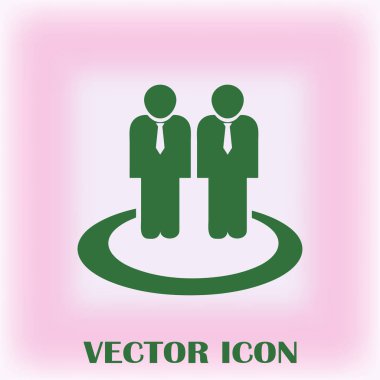 Grup insanlar vektör simgesi