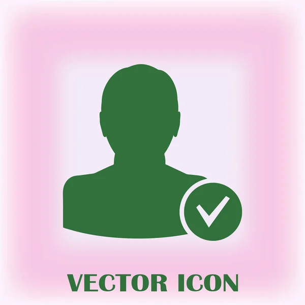 Añadir Amigo Vector Icono — Vector de stock