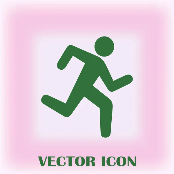 Iconos Deportivos Verano Hombre Corriendo — Vector de stock