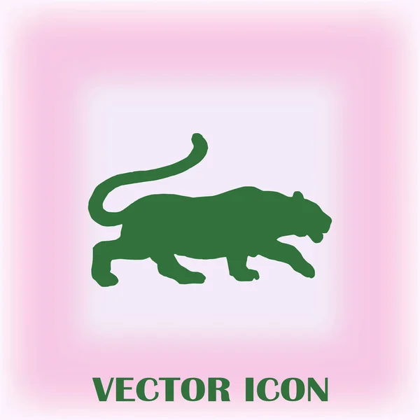 Силует Тигра Піктограма Вектора — стоковий вектор